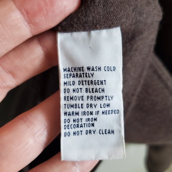 POLO RALPH LAUREN Shawl-Collar Pullover Sweatshirt Elbow Patch Brown Women's XL - Picture 10 of 13